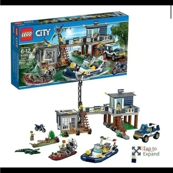 LEGO City Swamp Police Station 60069 Forest BRAND NEW FACTORY SEALED - Picture 5 of 5